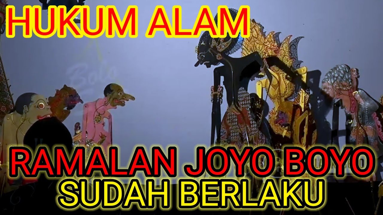 ramalan joyo boyo hukum alam sudah berlaku bagong lucu ki seno tanpa iklan