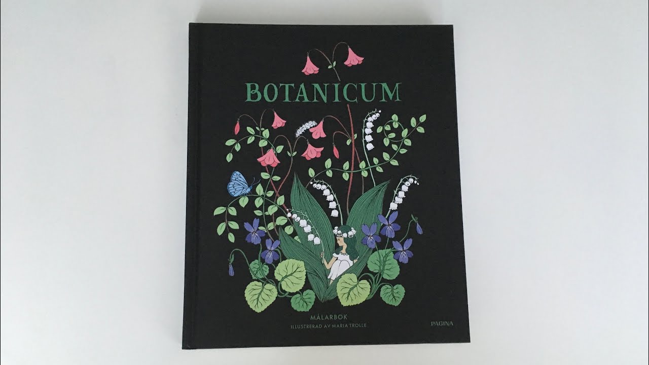 Обзор раскраски Марии Тролле «Botanicum»// Ботаникум// шведское издание