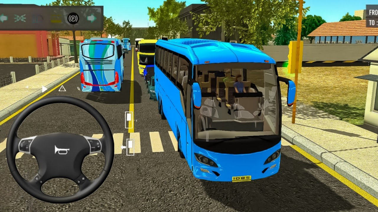 Indonesia City Bus Driving 🚌😍 | New Euro Coach  Bus Simulator Indonesia| Android Gameplay 