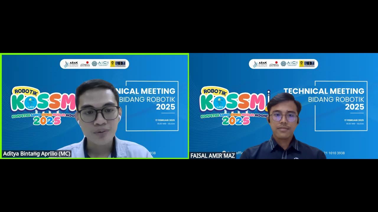 Technical Meeting KoSSMI 2025 (Bidang Robotik) - Babak Penyisihan