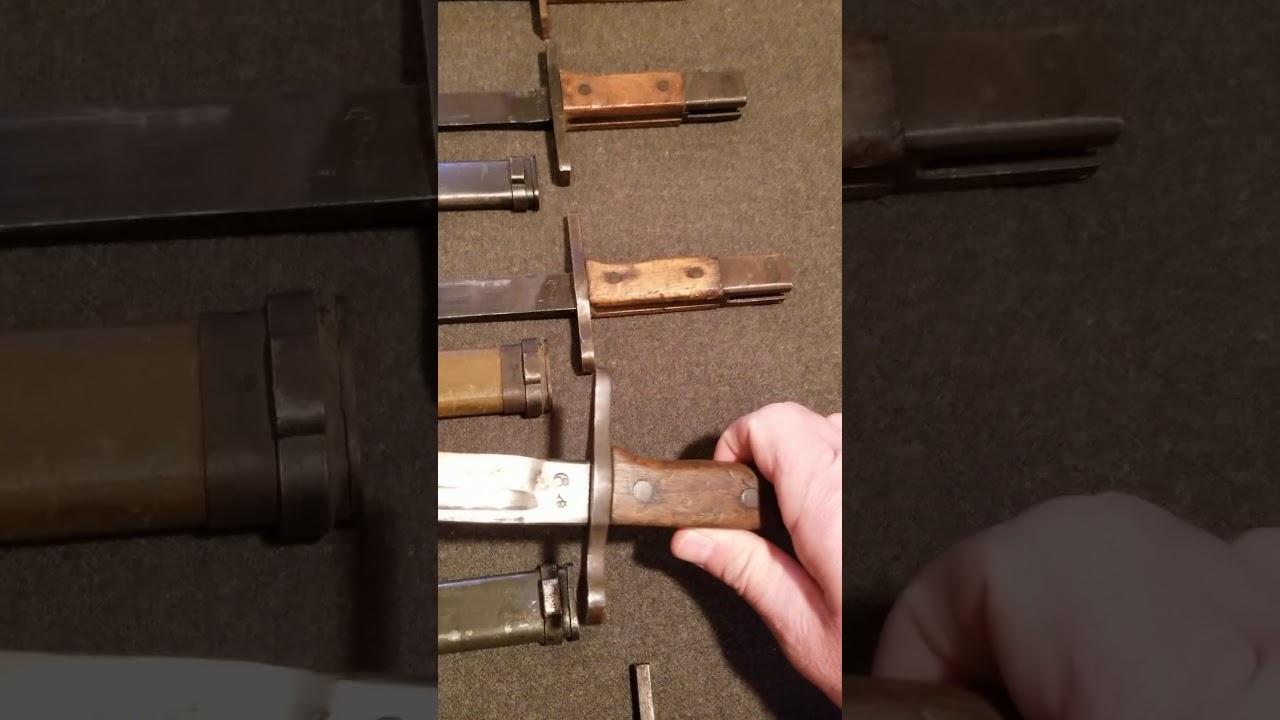 My WW2 Japanese bayonet collection.