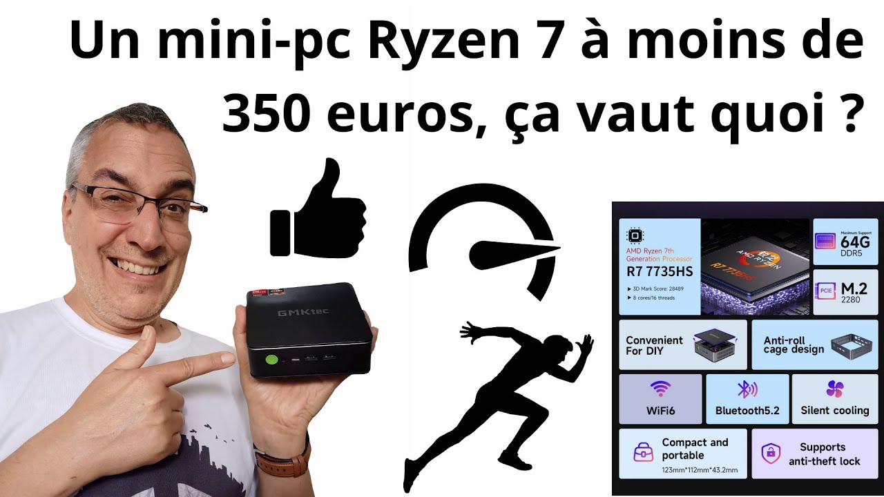 Un mini-pc Ryzen 7 à moins de 350 euros, ça vaut quoi (GMKtec NucBox K2)