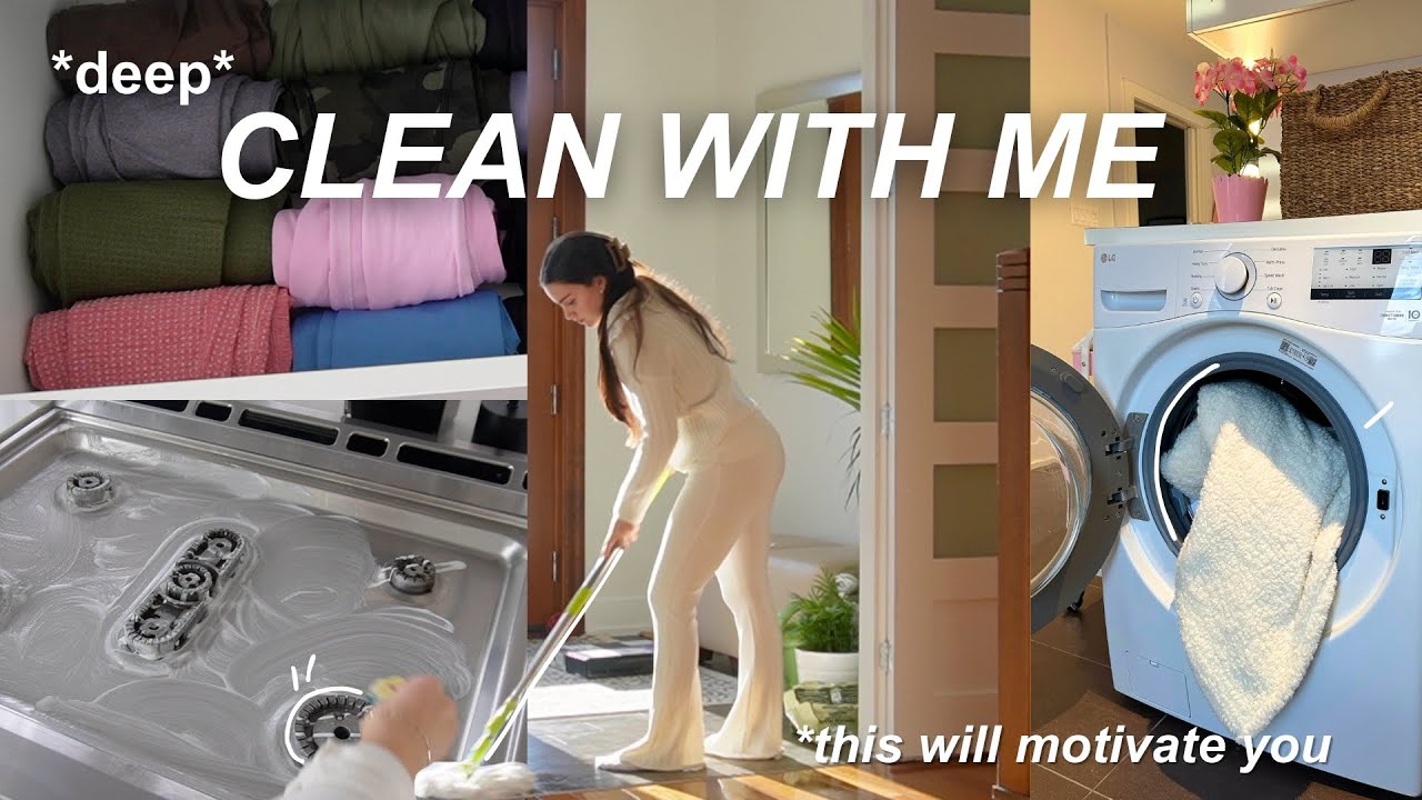 DEEP CLEAN WITH ME | organizing + extreme motivation *reset for 2025*