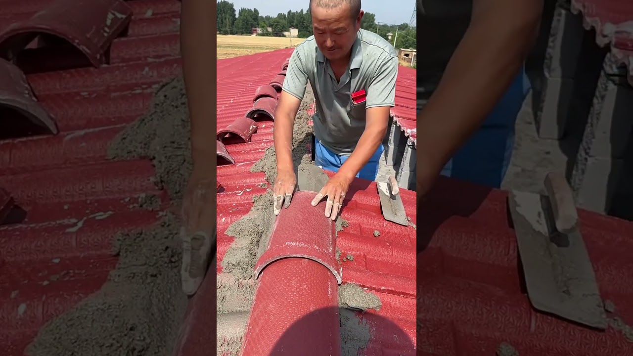 Amazing Roof Repair Skills! #shorts