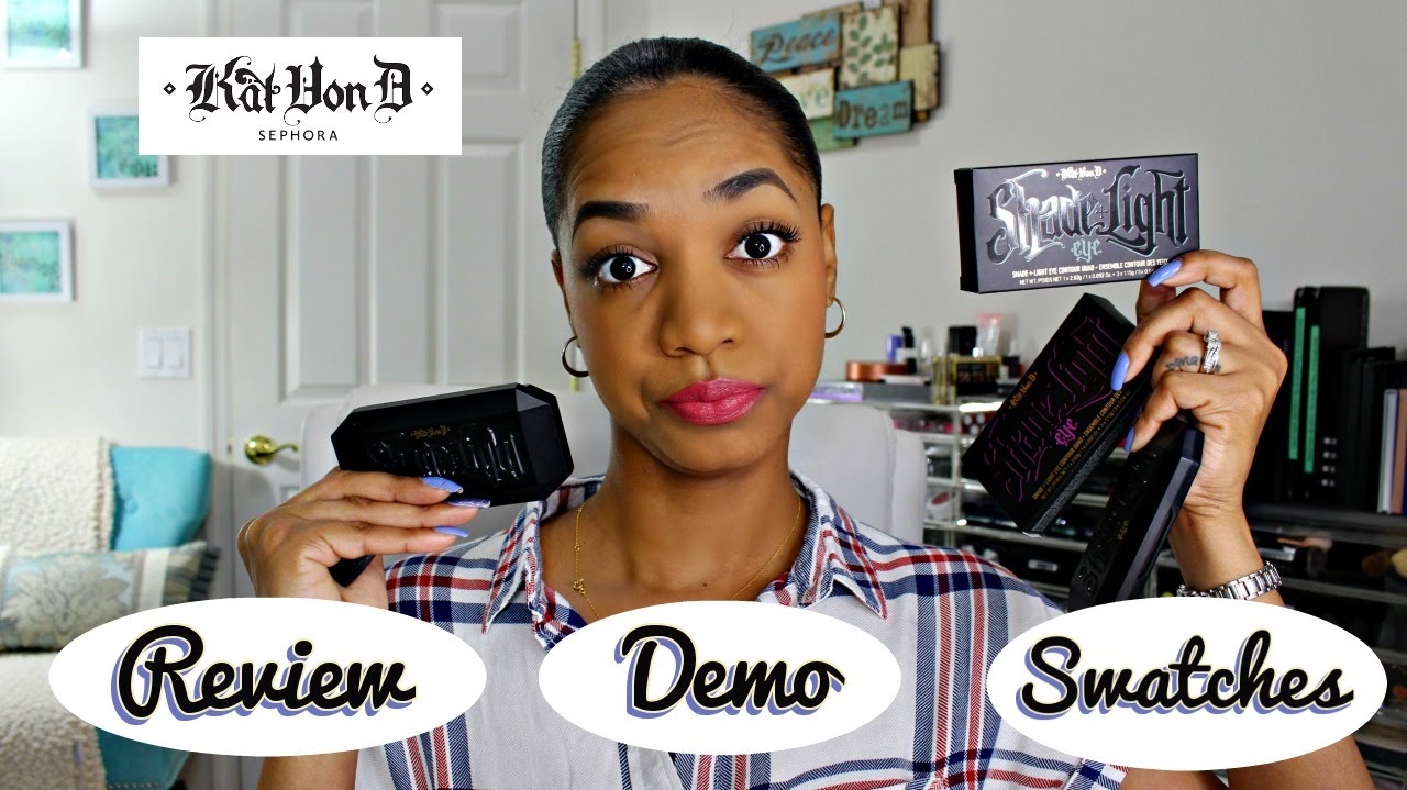 REVIEW ⭐ SWATCHES ⭐ DEMO ⭐ Kat Von D Shade + Light Eye Contour Quads
