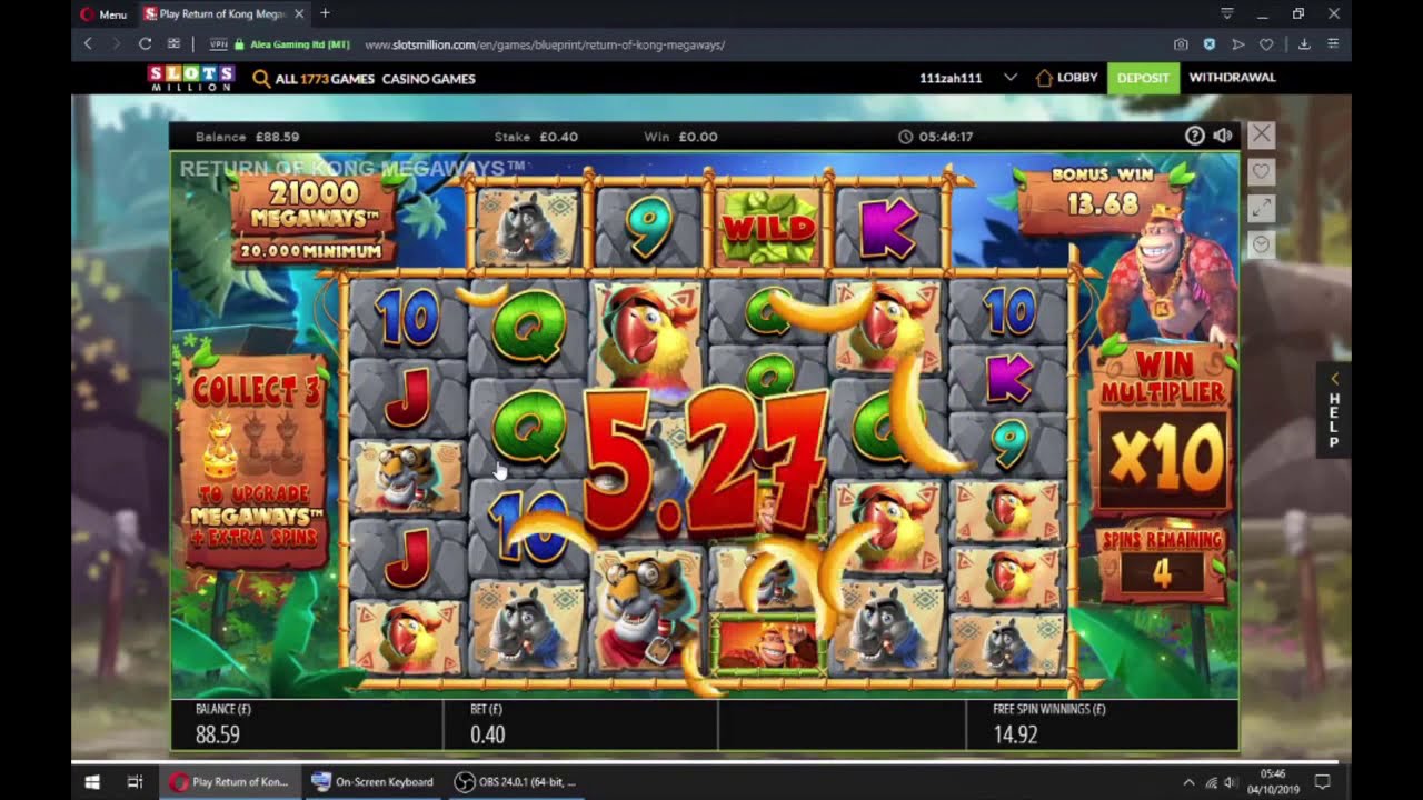 Return of Kong small deposit Low stake big win