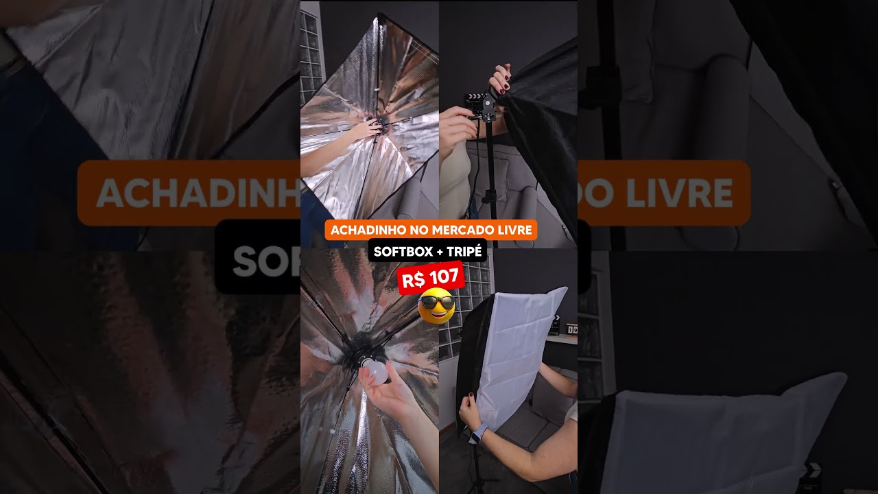 Softbox bom e barato para gravar v&iacute;deos