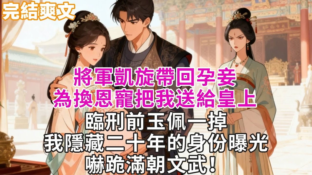 將軍凱旋帶回孕妾，為換恩寵把我送給皇上。臨刑前玉佩一掉，我隱藏二十年的身份曝光，嚇跪滿朝文武！#【長公主手劄】#小説#追妻火葬場#愛情#古言小説#逆襲