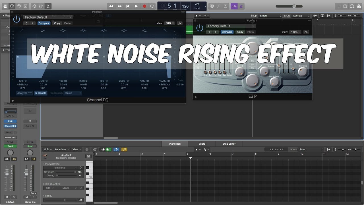 Logic Pro X &mdash; как создать эффект нарастающего белого шума