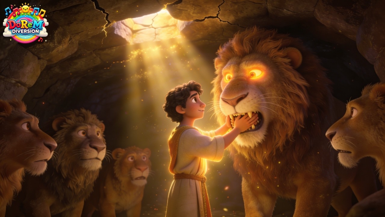 🦁DIOS CERRÓ LA BOCA DE LOS LEONES - DANIEL CANCION CRISTIANA INFANTIL 📖🎶