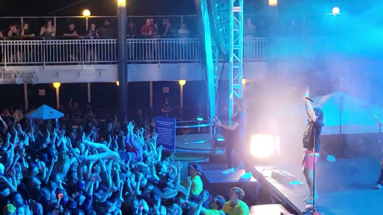 Emo's Not Dead Cruise 2024 - Mayday Parade shutting down the pool deck stage on the final night.