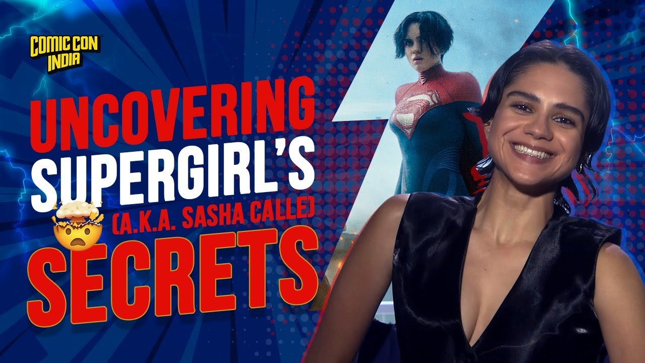 Uncovering Supergirl's secrets🤯 Sasha Calle is AMAZED with this mind-reading trick!