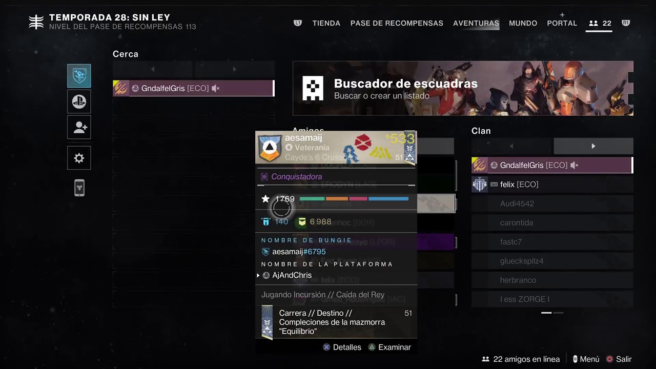 Desteny2 en Directo 🎮 Dominando la Oscuridad Cill & Farm 0.15✌️🎯