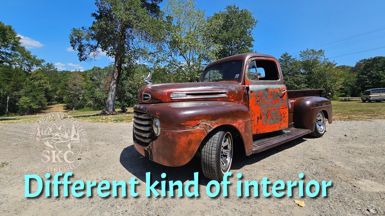 Custom interior work for the 1950 ford f1 truck .