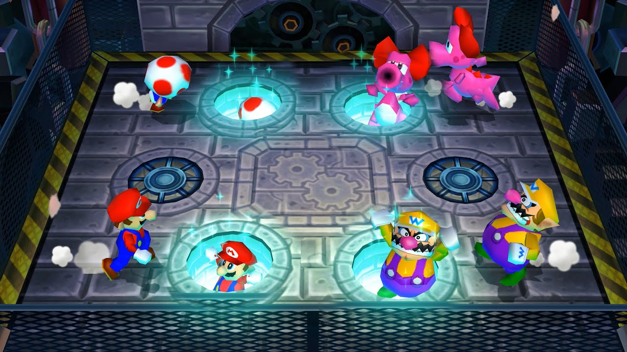Mario Party 9 - Minigames - Toad Vs Birdo Vs Mario Vs Wario