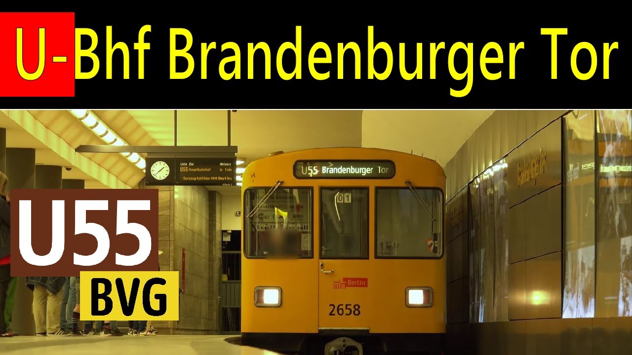 Berlin U-Bhf Brandenburger Tor (U55 - 01.05.2018)
