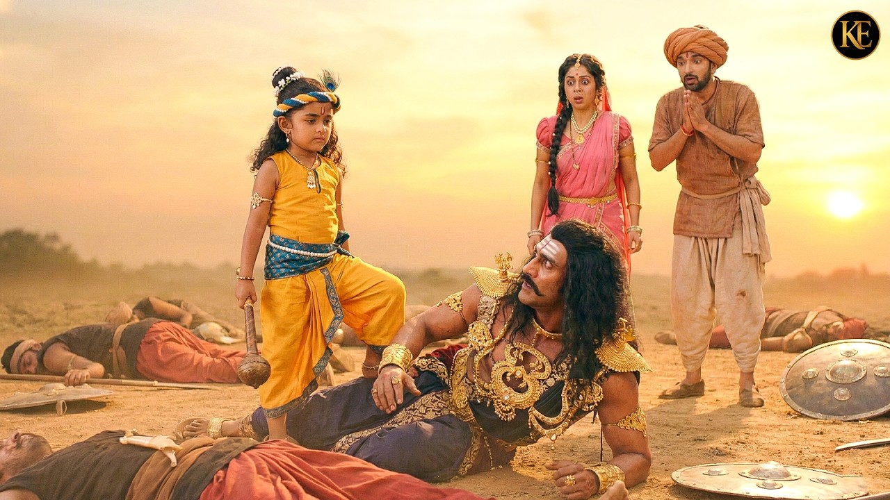कंस का घमंड चकनाचूर! बाल कृष्ण का भयंकर अवतार | Yashomati Maiyaa Ke Nandlala || Krishan leela