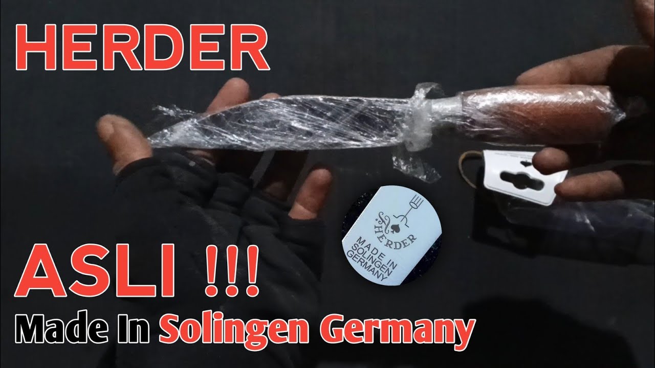 ASLI Herder Pisau Cap Garpu Made In Solingen Germany
