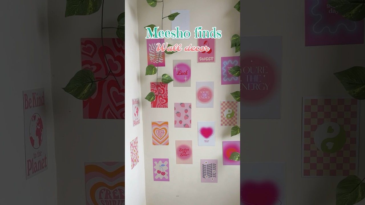 MEESHO FINDS‼️wall decor under ₹99😍 #meeshofind #meesho #walldecor #roomdecor