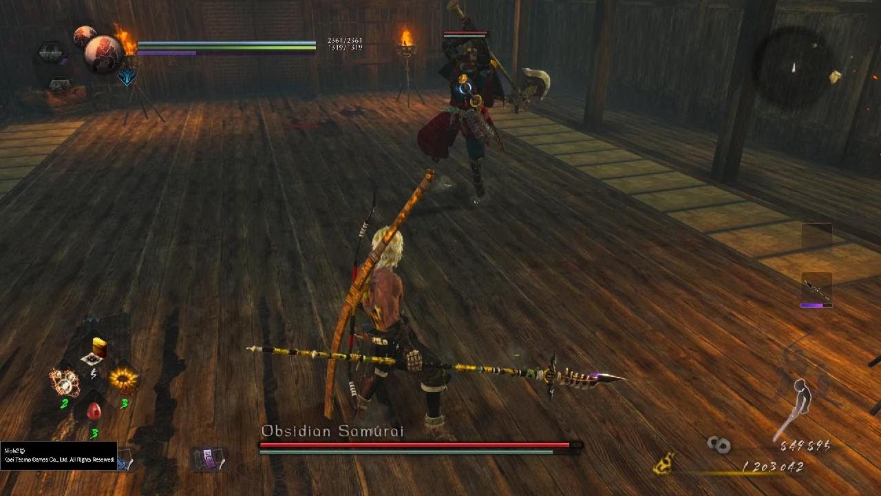 Nioh 2 A formal match lumicite shard farm