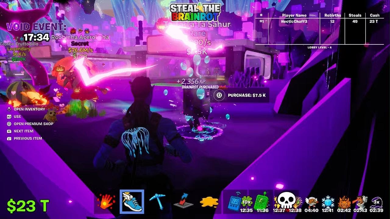 New BOX ROT EVENT + ADMIN ABUSE in Fortnite steal the brainrot! NEW SECRET CODES