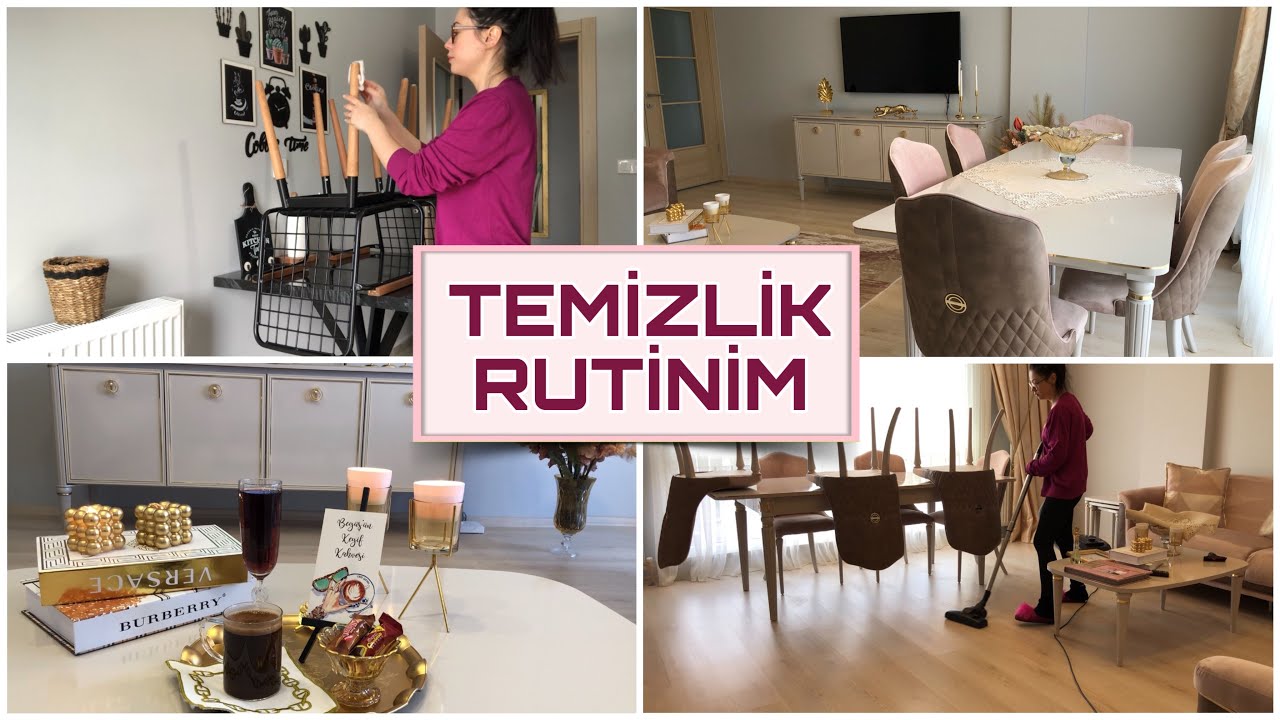 GÜNLÜK TEMİZLİK RUTİNİM 🧼 | Hızlandırılmış Temizlik | Stres attıran vlog :) || Sessiz Vlog |
