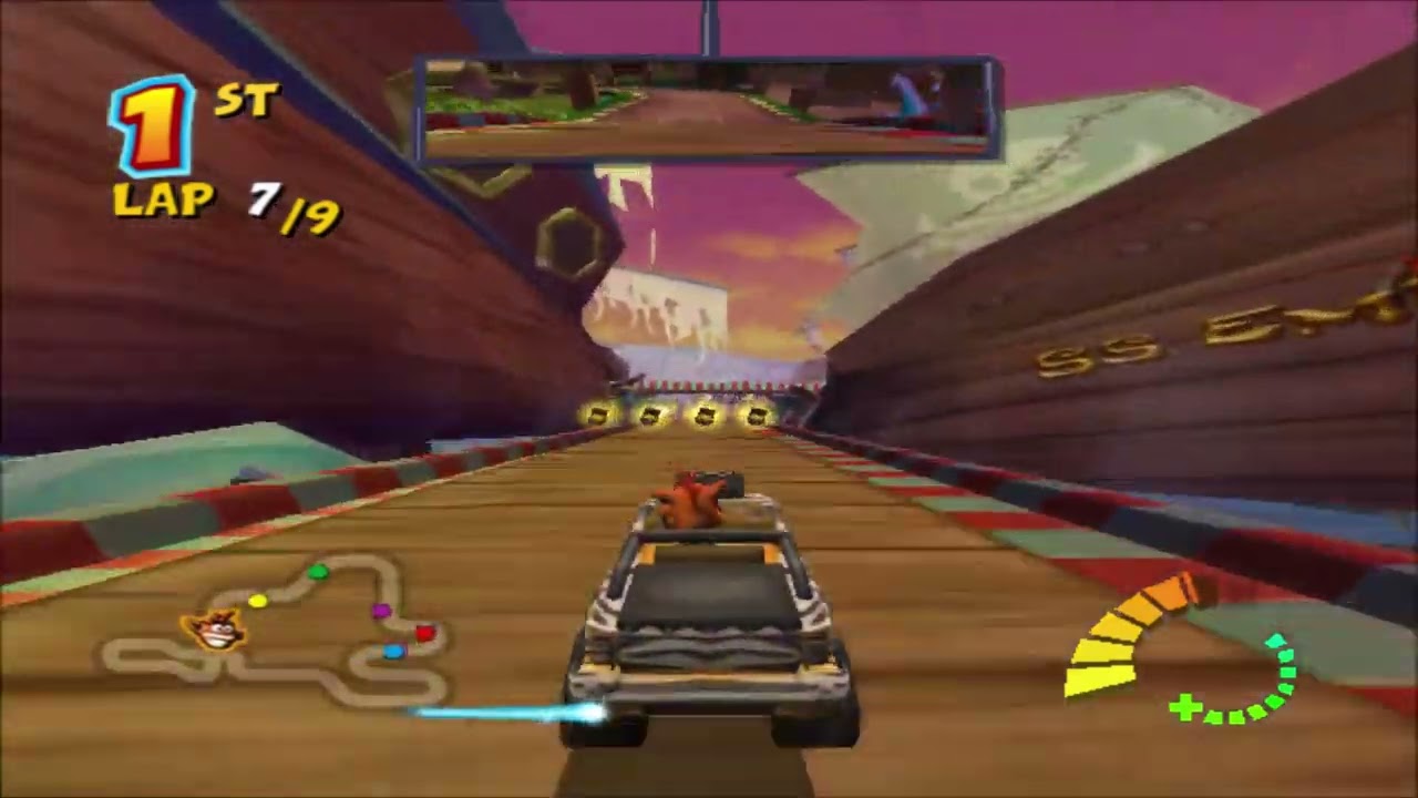 Crash Tag Team Racing Pirates of the Carburetor 9 Laps Crash Part 2