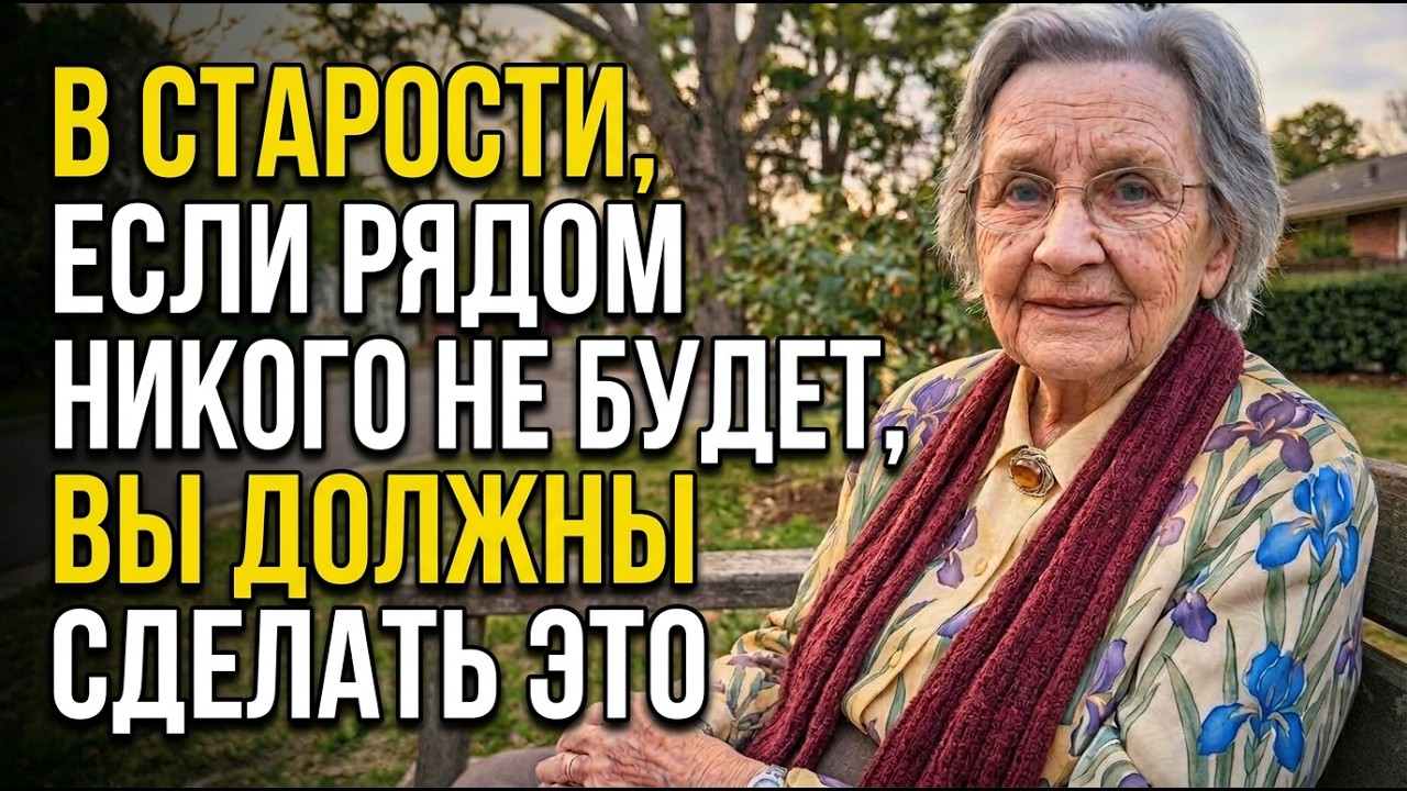 В Старости, Если Рядом С Вами Никого Не Останется, Вот Что Нужно Делать