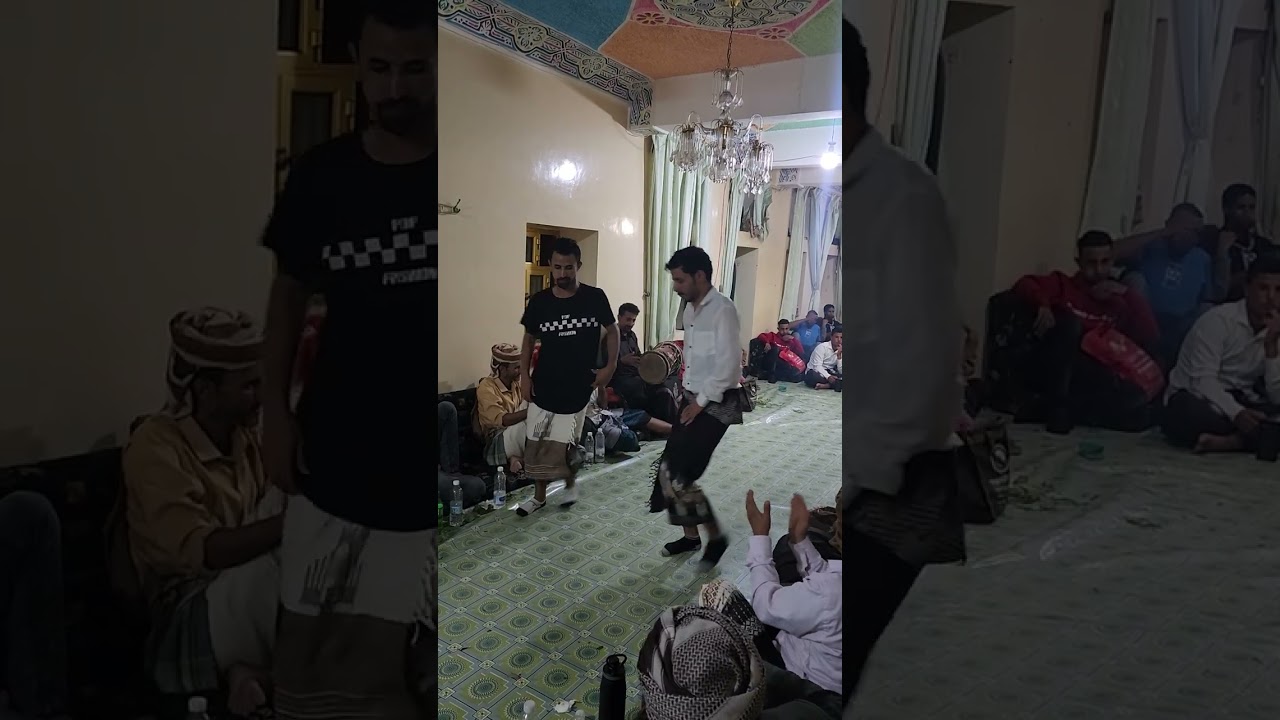 رقصه رجاليه قرية الشرف الشعيب (1)