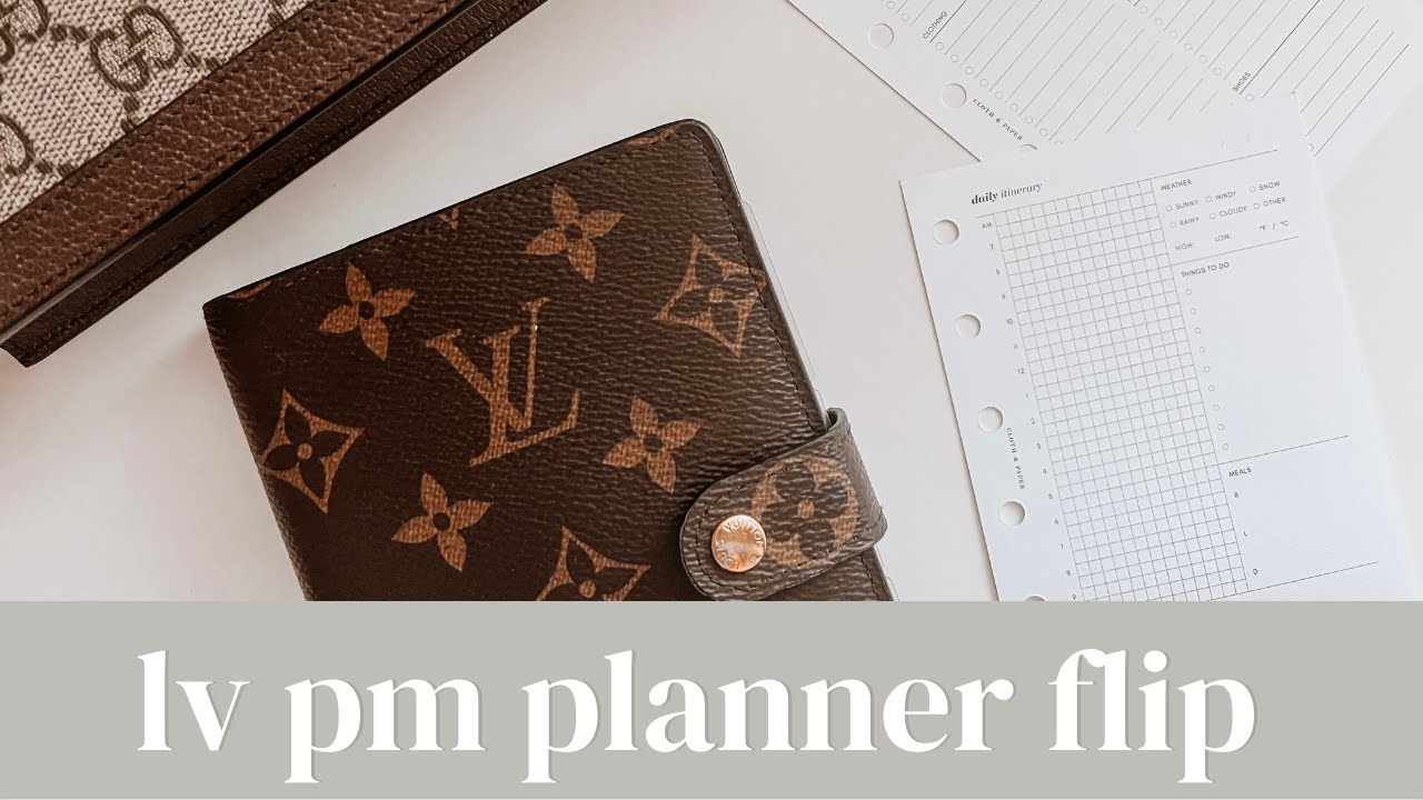 Planner Flip: Louis Vuitton PM Agenda | On The Go & Travel Planner