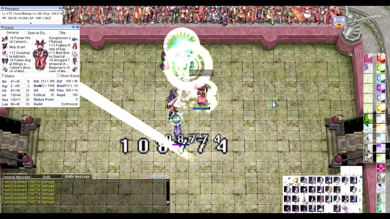 iRO Adoramus Arch Bishop VS Fenrir (Geffen Magic Tournament)
