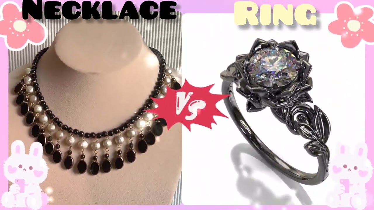 Lisa or lena💗 Necklace vs Ring💍 edition#lisalenalifestyle  choose one which you like 😙✨