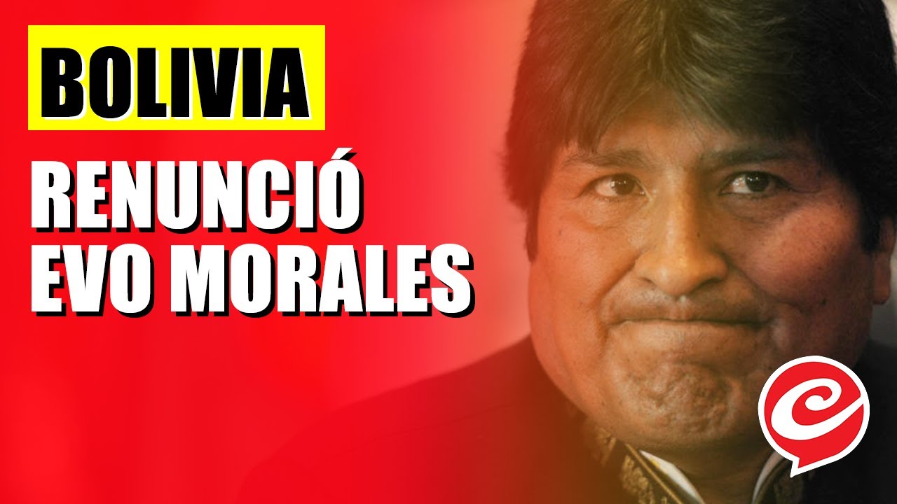 Renunció Evo Morales