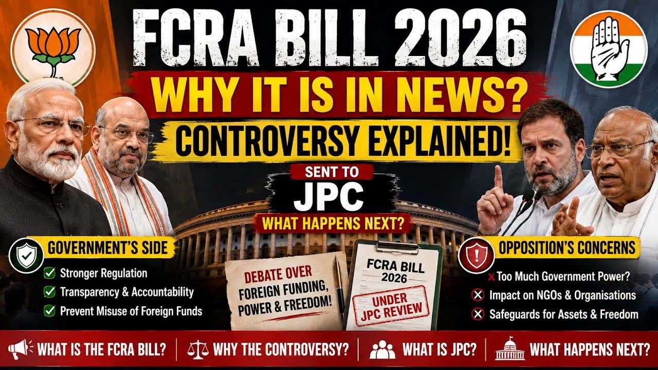FCRA Bill Suddenly Controversial! Why JPC Was Brought In | What Happens Next?