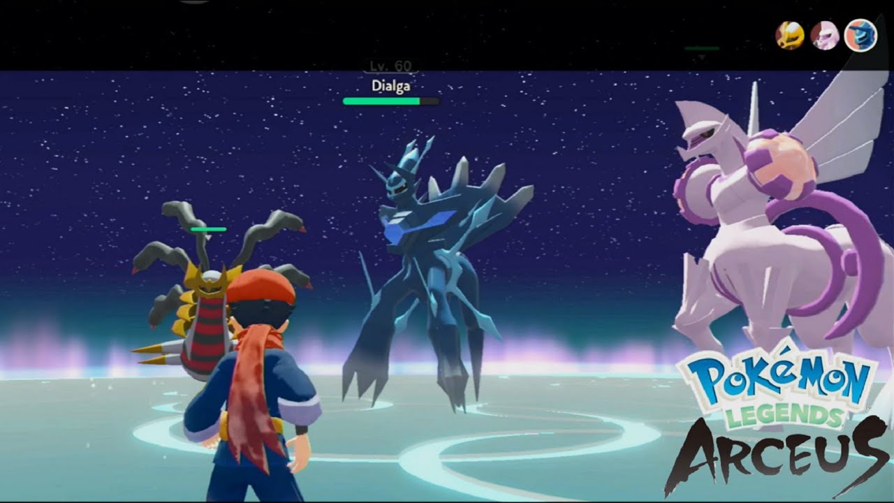 Pokémon Legends Arceus - Eternal Battle Reverie - Giratina Form & Origin Dialga and Palkia