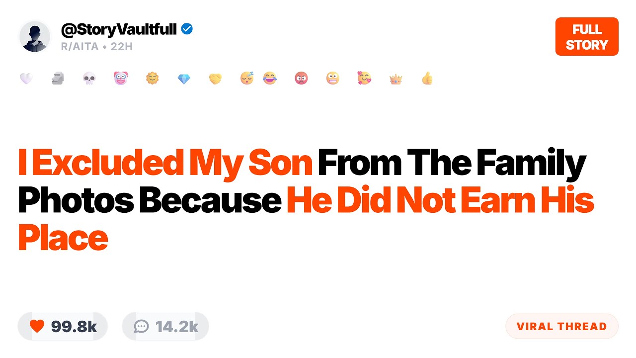 I Excluded My Son From Our Family Christmas Photos And Now He Has Disowned Me Forever