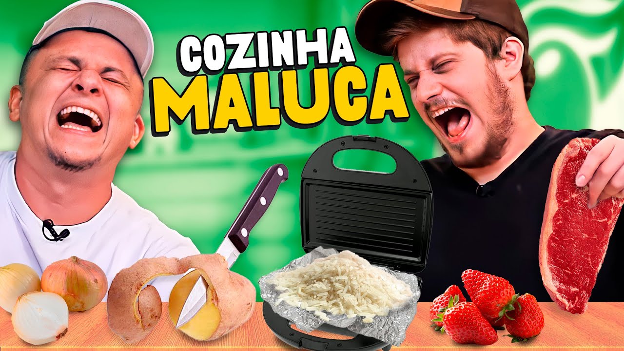 FAZENDO UM ALMOÇO INTEIRO NA SANDUICHEIRA | Matheus Canella e Robertinho são Coisa Nossa
