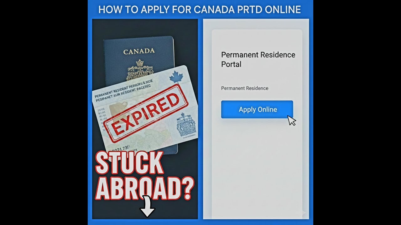 Как подать онлайн-заявку на получение канадского PRTD (Permanent Resident Travel Document) | Поша...