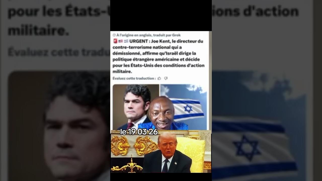 D'après Joe Ken c'est l'Israël qui contrôle politique extérieure de l'Amérique