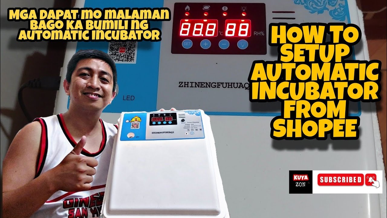 Automatic Incubator From Shopee How to Setup | #freerangechickens  #backyardfarming #incubator