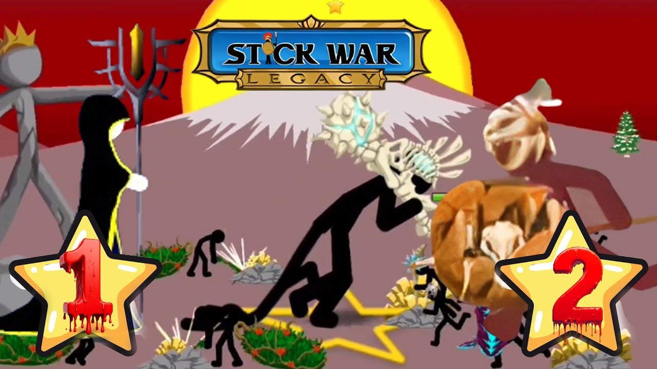 JUGANDO A LOS NIVELES ESTRELLA - STICK WAR LEGACY