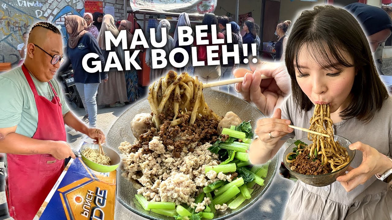 MAKAN MIE AYAM DISINI HARUS DAFTAR DULU, BELI BANYAK GAK BOLEH !!