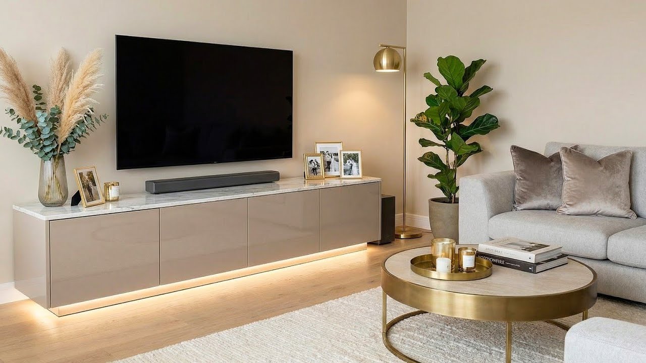 Best Modern TV Wall Design Ideas 2026 | Luxury Living Room TV Cabinet & Floating Wall Mount Stand