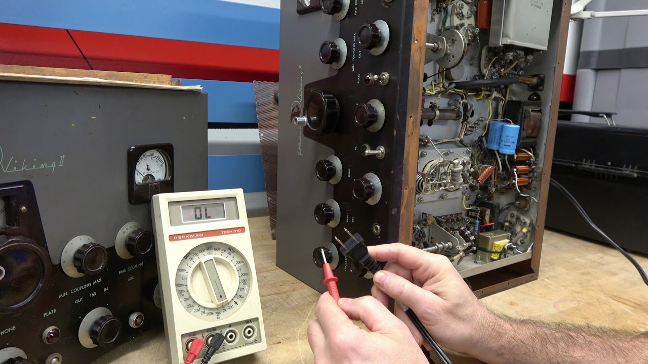 How to update Johnson Viking II Ham Transmitter AC power Safety