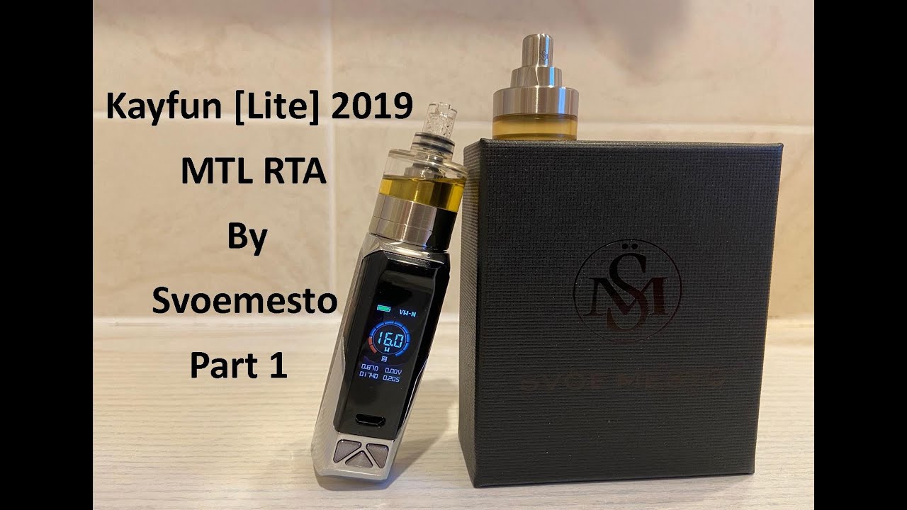 Svoemesto Kayfun Lite 2019 | Build, wick & thorough review | Part 1