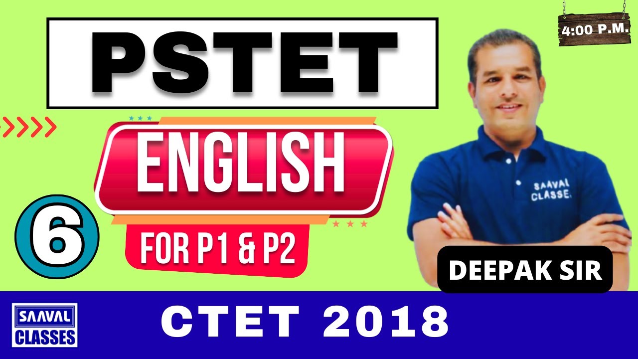 Lec-6 English Pedagogy | Original Paper CTET | PSTET-2025 | Punjab TET | SAAVAL: 99888-32392