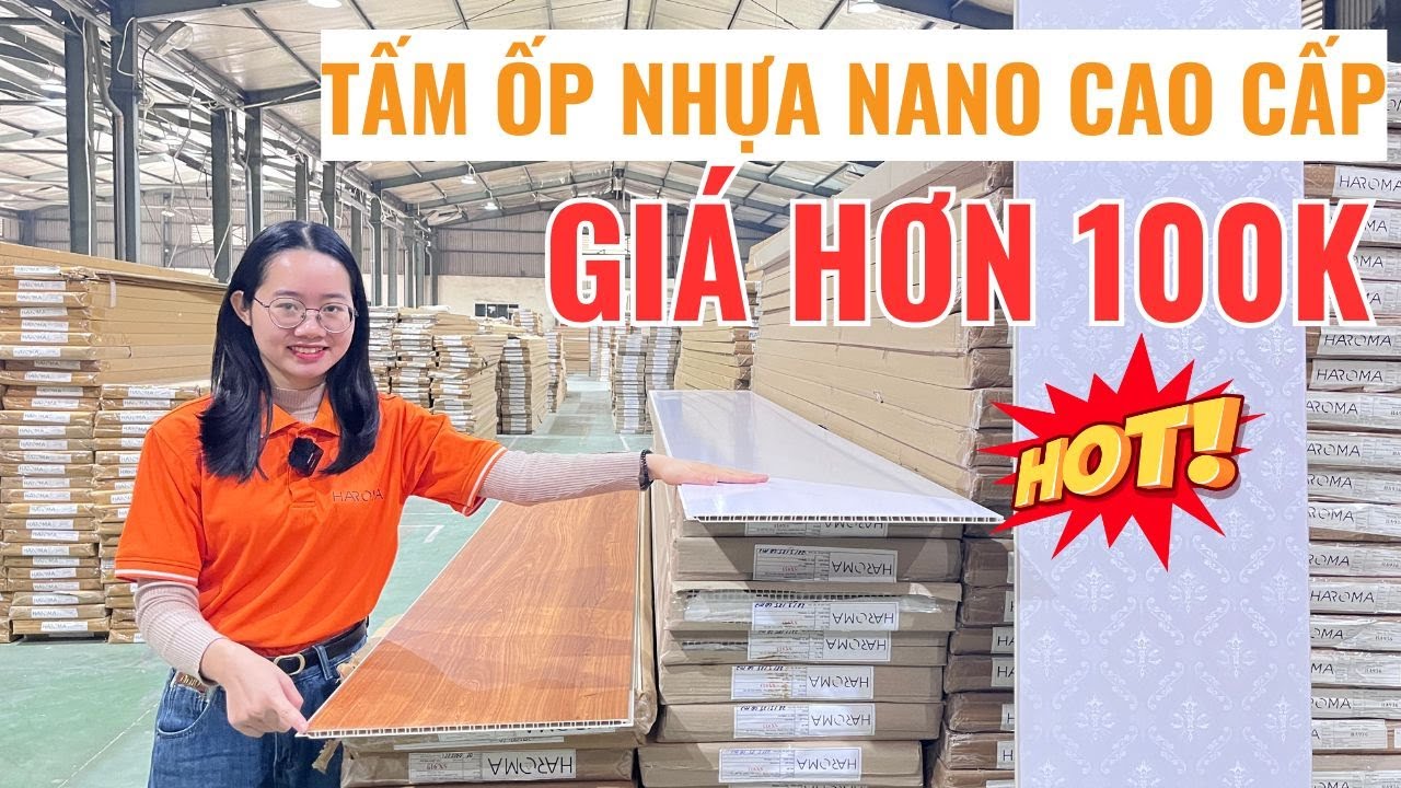 Báo giá tấm nhựa ốp tường nano cao cấp cốt kép hơn 100k| tấm ốp tường nano cao cấp bao tiền?  Haroma