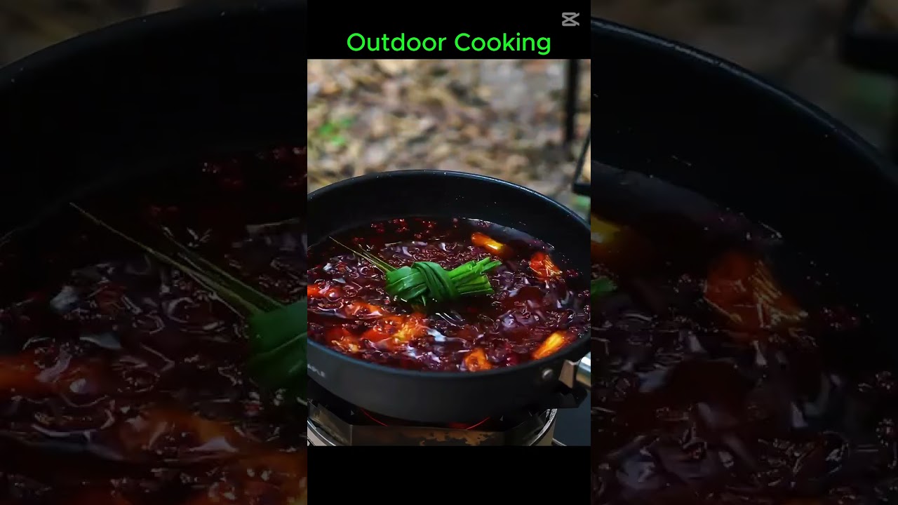 Girl Solo Camping | Camping : Spicy Poached Fish in the Forest