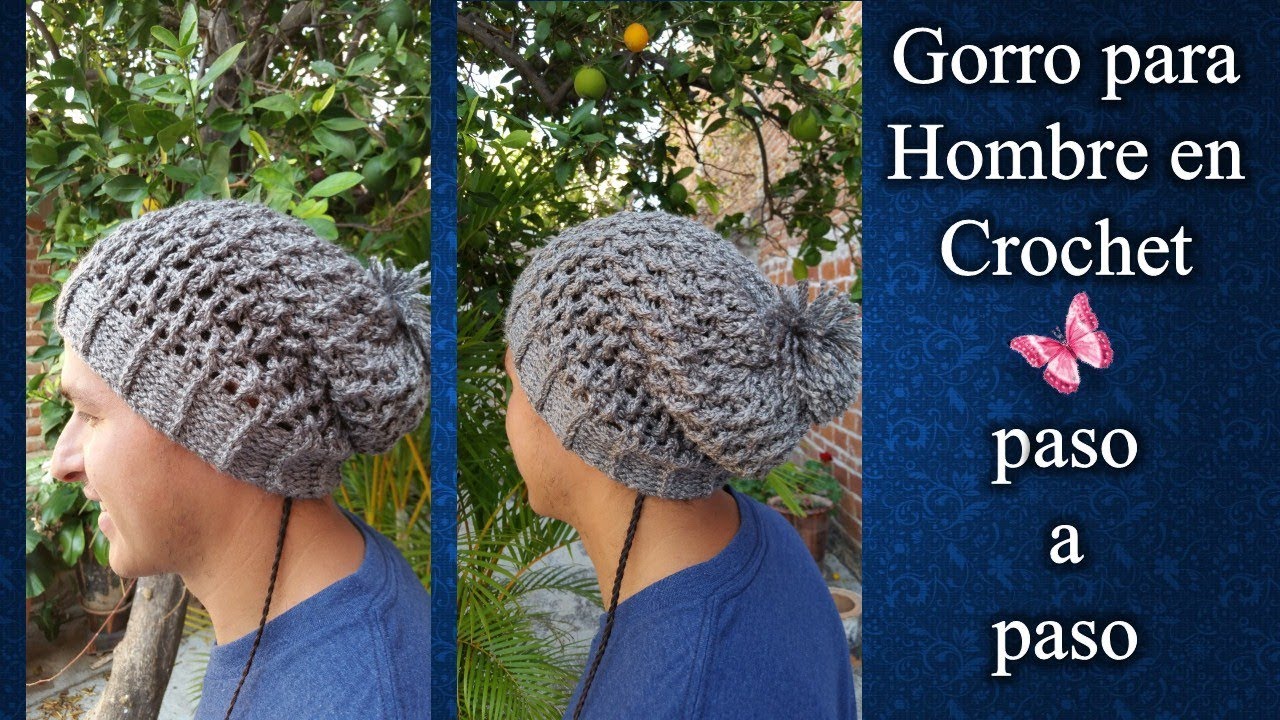 GORRO BEANIE en crochet PASO A PASO reducido