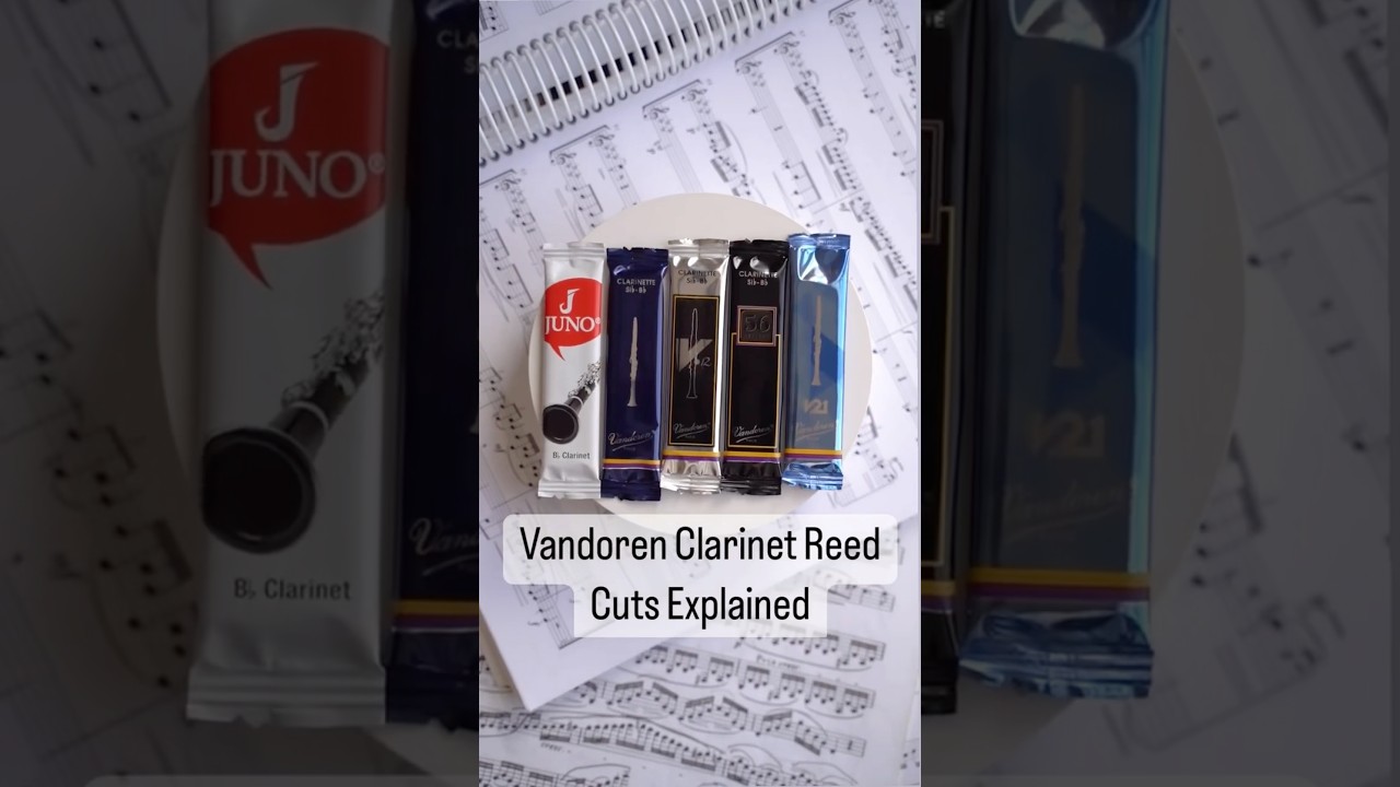 Vandoren clarinet reed cuts explained! #vandoren #clarinet #reeds